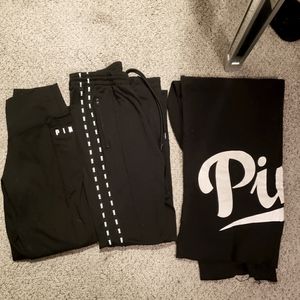 Ultimate leggings, PINK joggers, BF pant BUNDLE